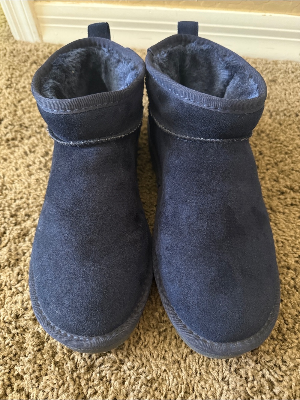 marices • navy suede short ankle boots - Picture 3 of 5